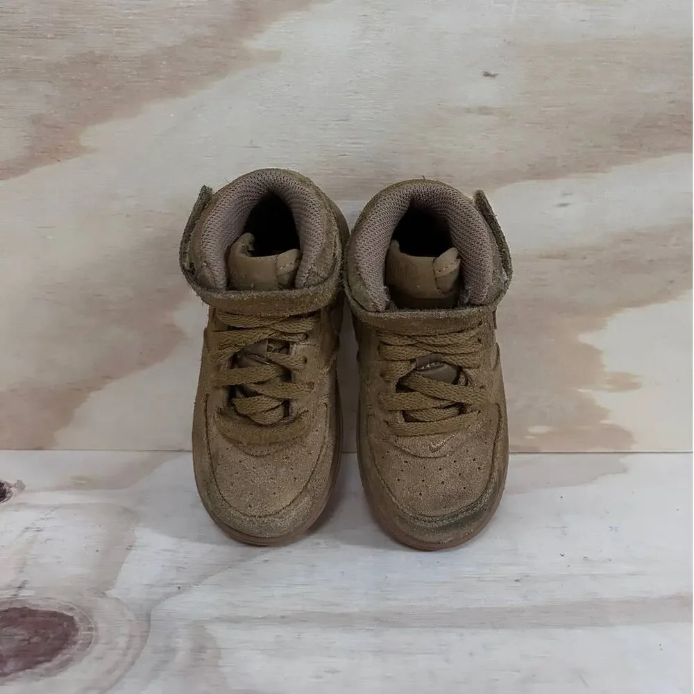 Nike -Air Force 1 Mid LV8 -Sneakers -Brown -Kids Toddler Unisex - 8C -859338-701